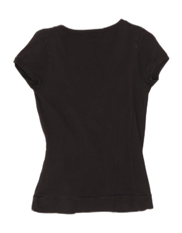 Benetton Blusa Mujer UK 40 Small Negro