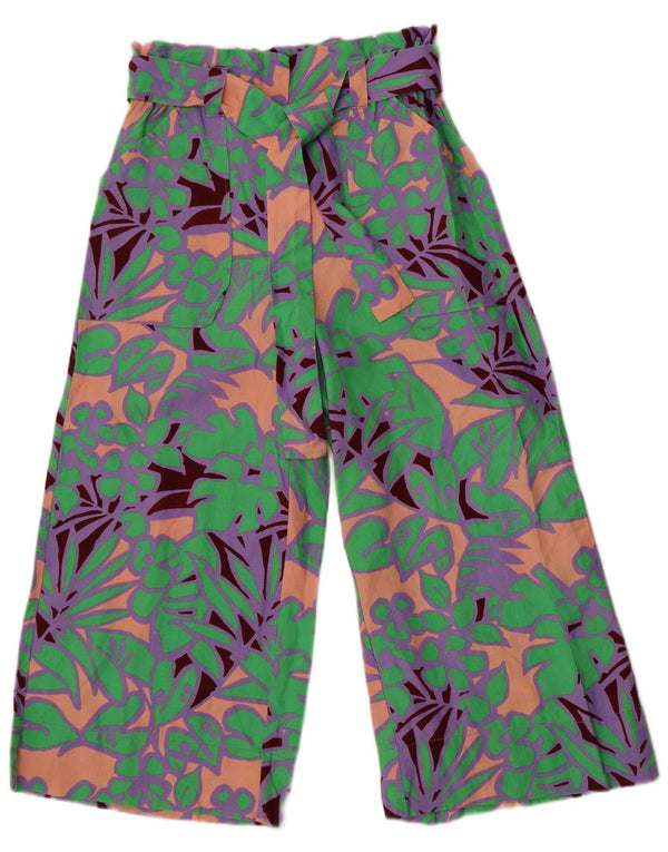 Max & Co. Pantalones capri de pierna ancha para mujer W30 L22 multicolor floral