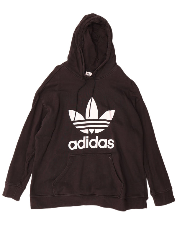 Adidas - Sudadera con capucha gráfica para hombre, talla 2XL, algodón negro