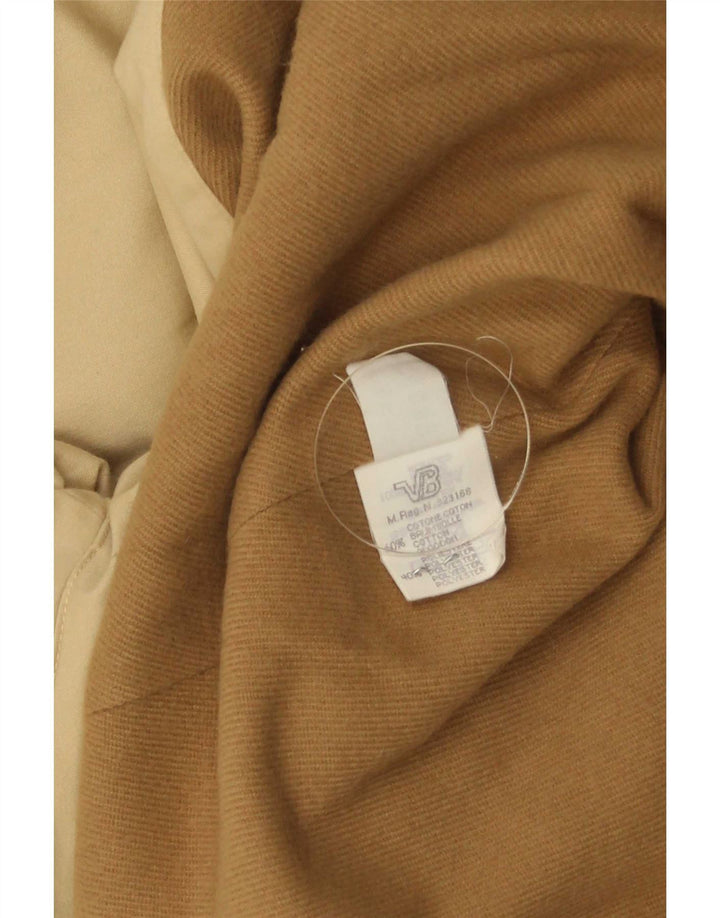 ELENA MIRO Abrigo extragrande para mujer Reino Unido 16 Algodón beige grande