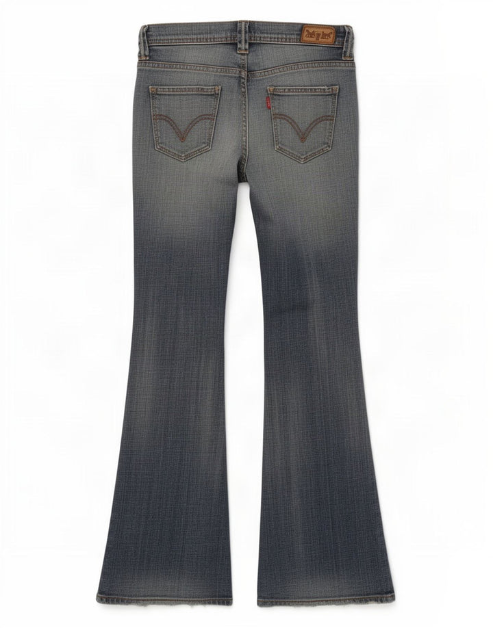 Vaqueros Levi's Flare Flare para mujer W28 L31 Algodón azul