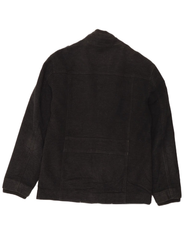 Marks & Spencer Chaqueta militar para hombre UK 36 Small Algodón negro