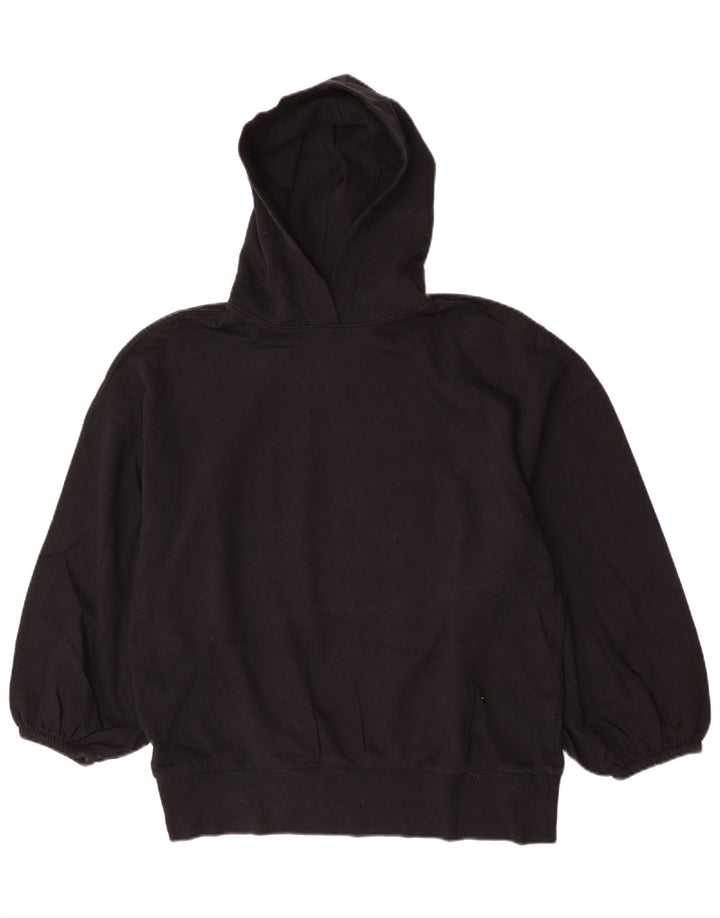 Zara Jersey con capucha extragrande para mujer UK 44 Mediano Negro
