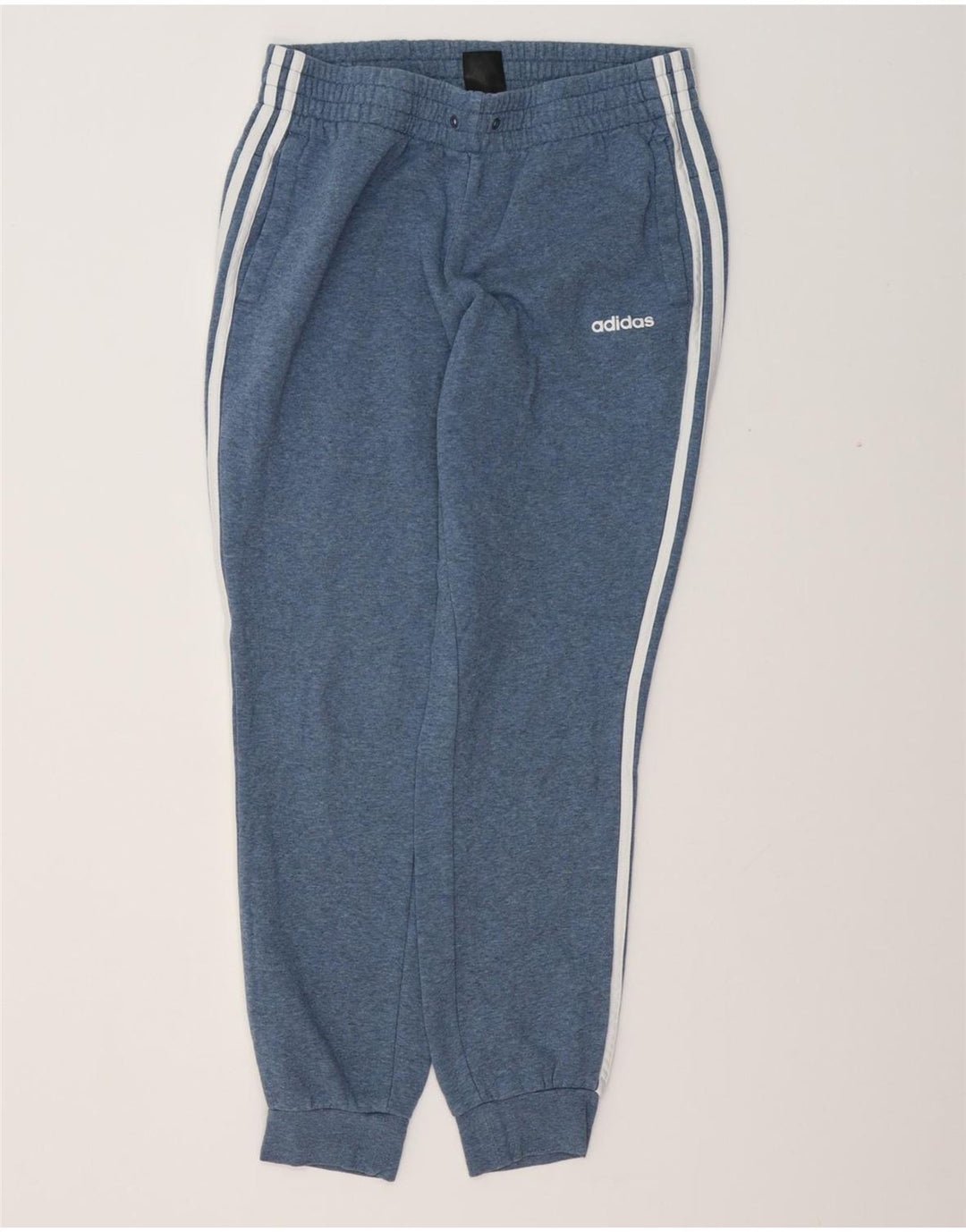 ADIDAS Pantalones de chándal para mujer Joggers UK 12/14 Algodón azul medio