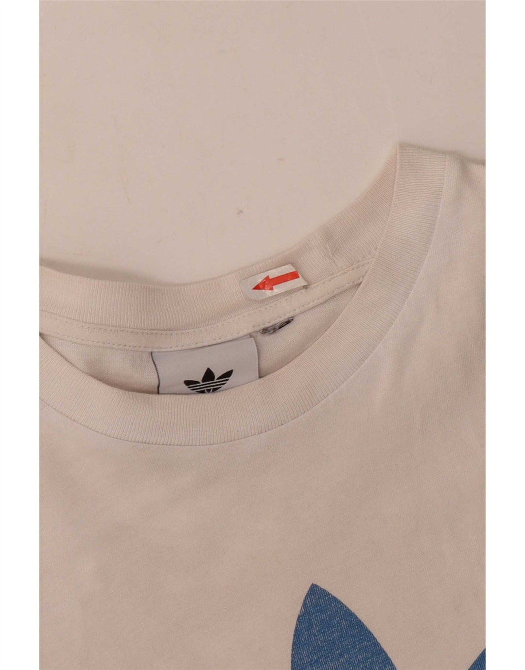Adidas Hombre Camiseta Gráfica Top Mediano Blanco