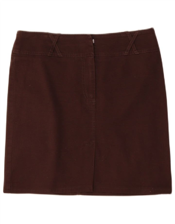 Minifalda vintage para mujer IT 42 Mediana W32 Marrón