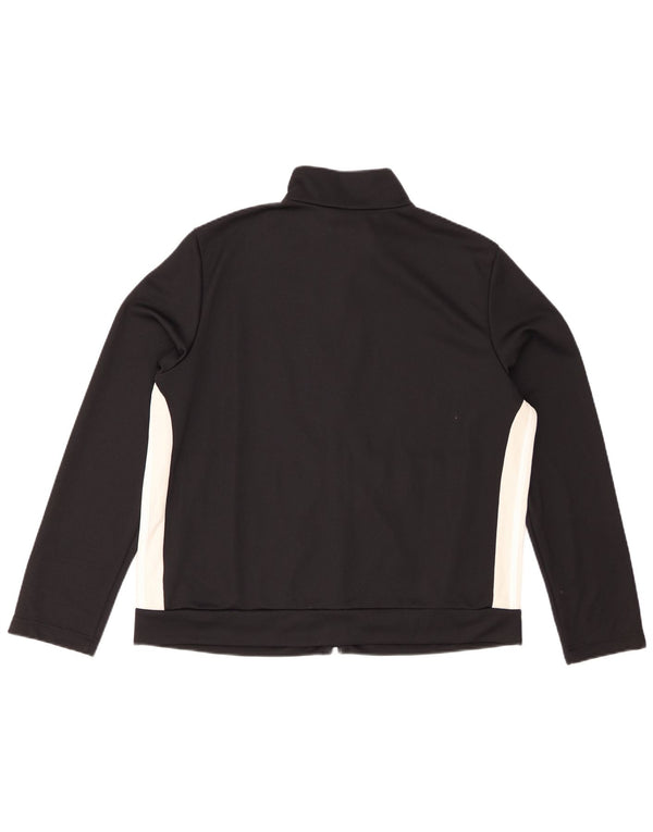 Adidas - Chaqueta de chándal para mujer, talla 24/26, 2XL, color negro, poliéster