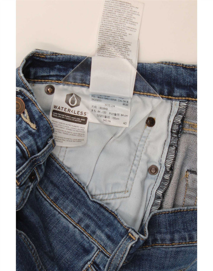 Levi's Mujer 511 Slim Jeans W33 L34 Algodón Azul