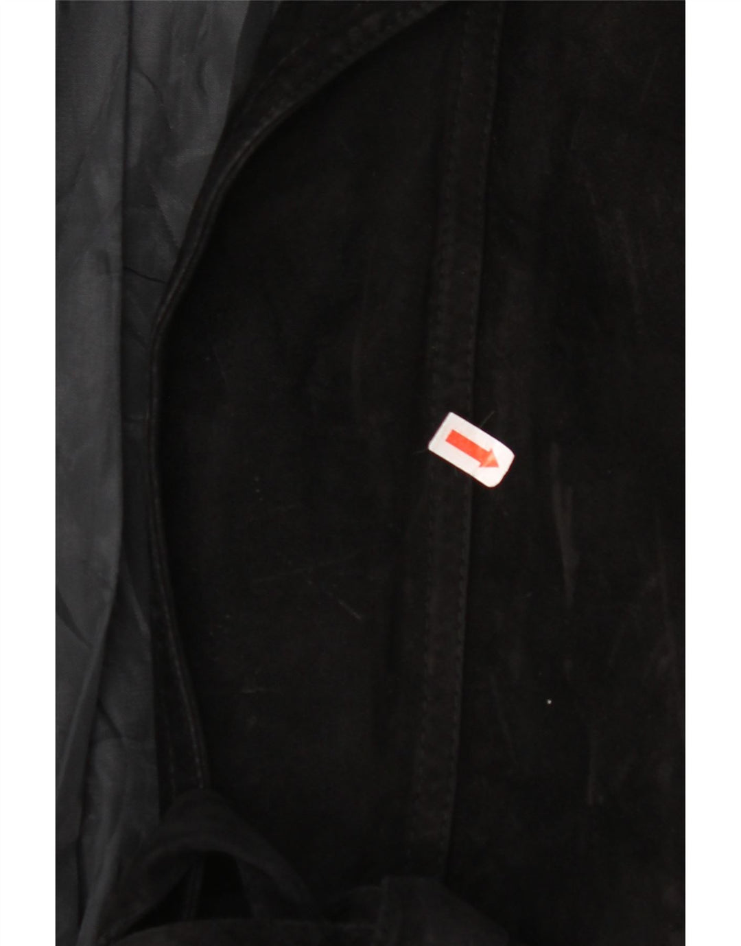 VINTAGE Chaqueta de ante para mujer Reino Unido 14 Grande Negro