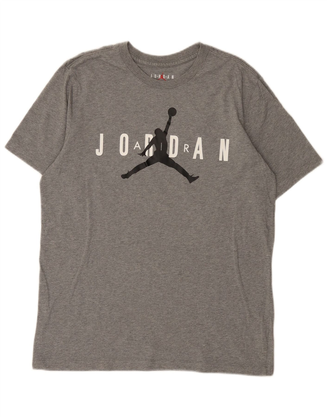 Jordan - Camiseta gráfica para hombre, parte superior de algodón moteado en gris medio