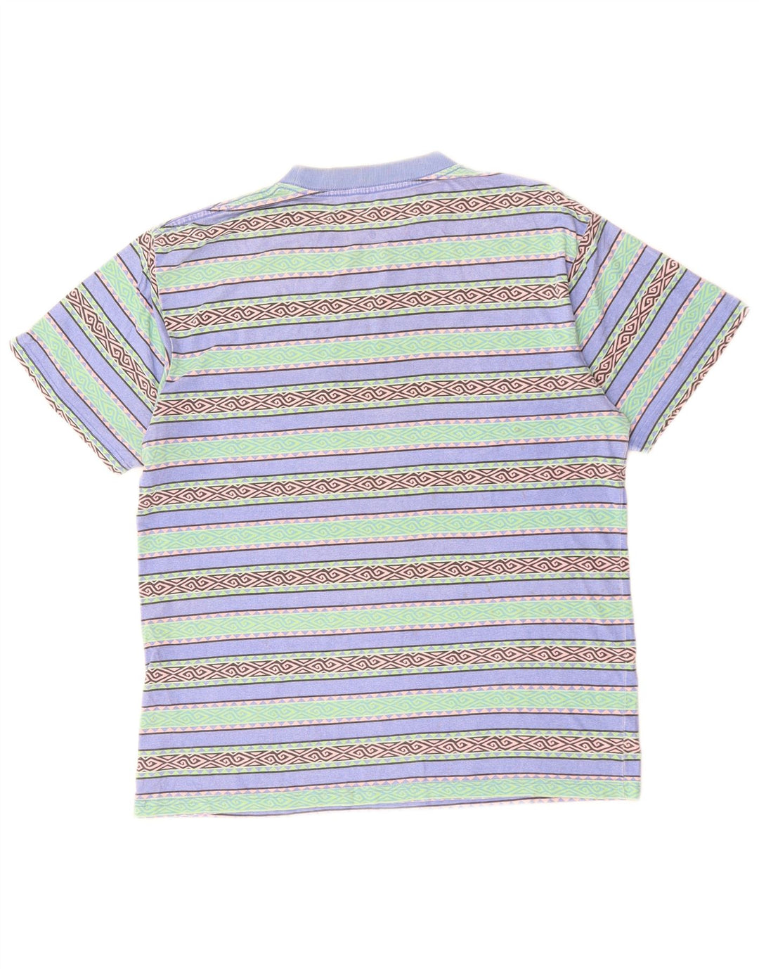 RIP CURL Camiseta de ajuste relajado para hombre Top XS Algodón geométrico multicolor