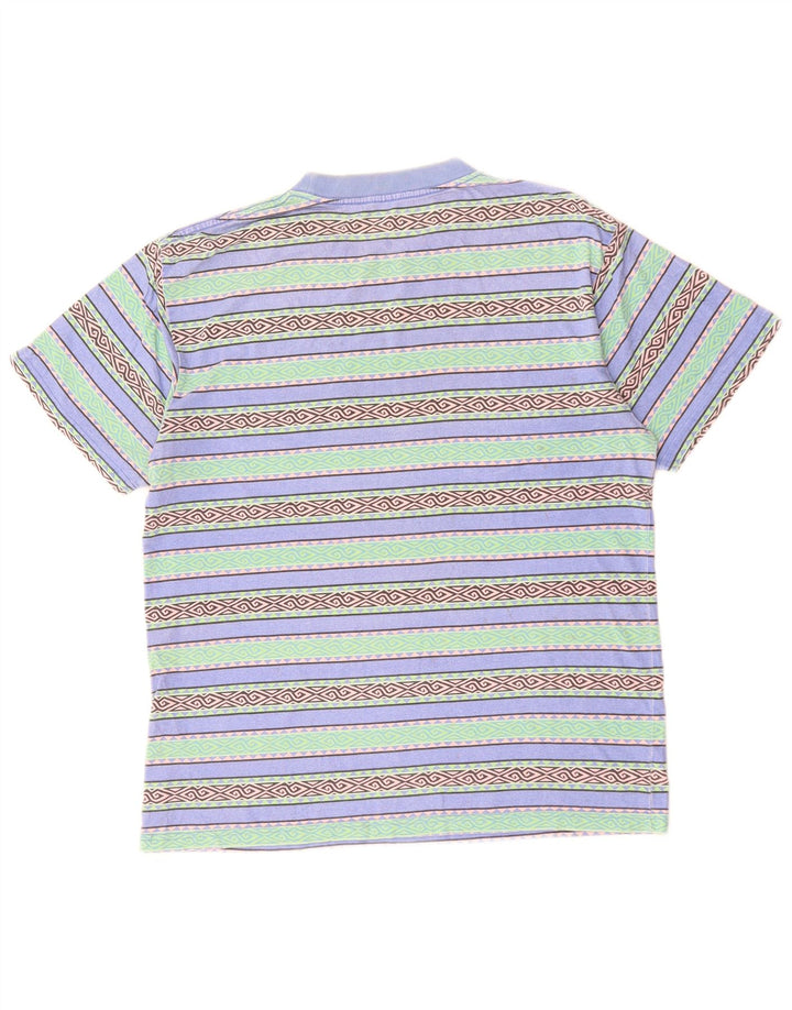 RIP CURL Camiseta de ajuste relajado para hombre Top XS Algodón geométrico multicolor