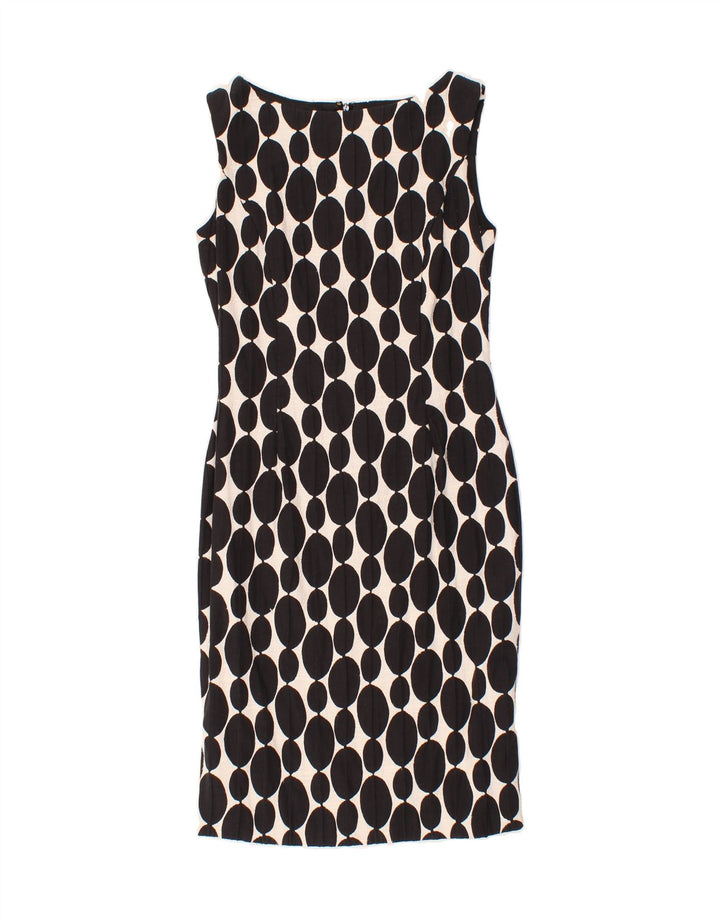 PHASE EIGHT Womens Abstract Pattern Sheath Dress UK 10 Small Black Vintage Phase Eight and Second-Hand Phase Eight from Messina Hembry 