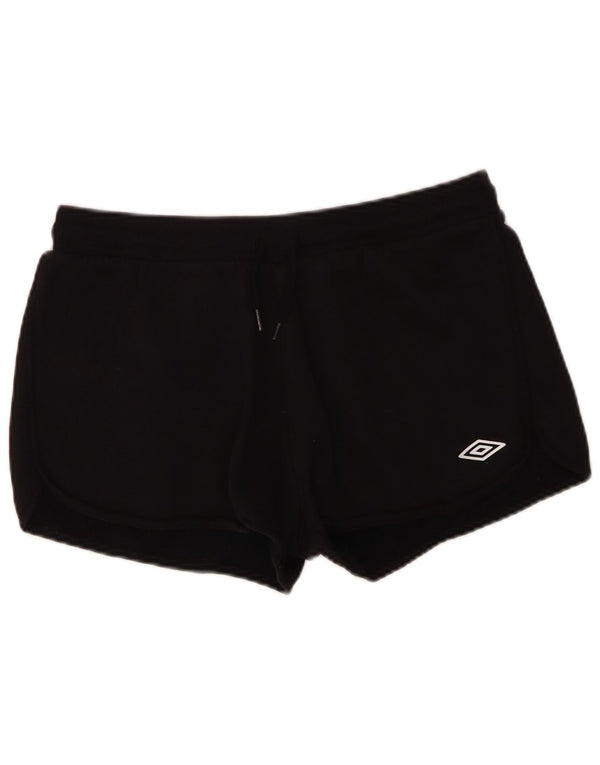 Umbro Pantalones cortos deportivos para mujer UK 44 Mediano Negro Algodón
