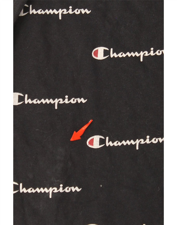 CHAMPION Camiseta gráfica de tejido inverso para hombre XL Negro