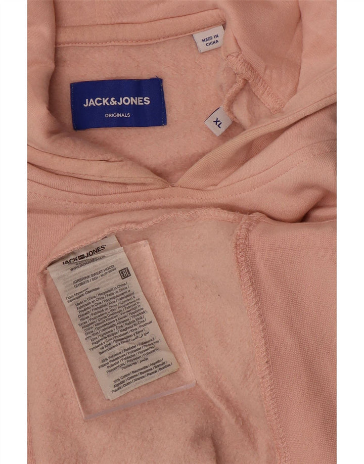 Jack & Jones Hombre Sudadera con Capucha Jumper XL Rosa Poliéster