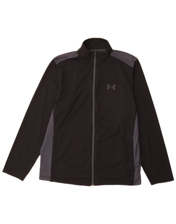 Under Armour Heat Gear - Chaqueta de chándal para hombre, talla grande, color negro