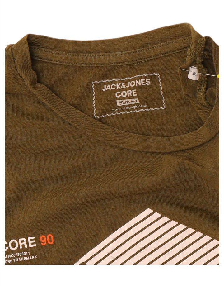 Jack & Jones Hombre Slim Fit Graphic Camiseta Top Medium Khaki