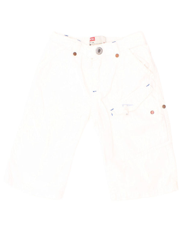 Diesel Pantalones cargo rectos gráficos para bebés de 3 a 6 meses W20 L9 Blanco