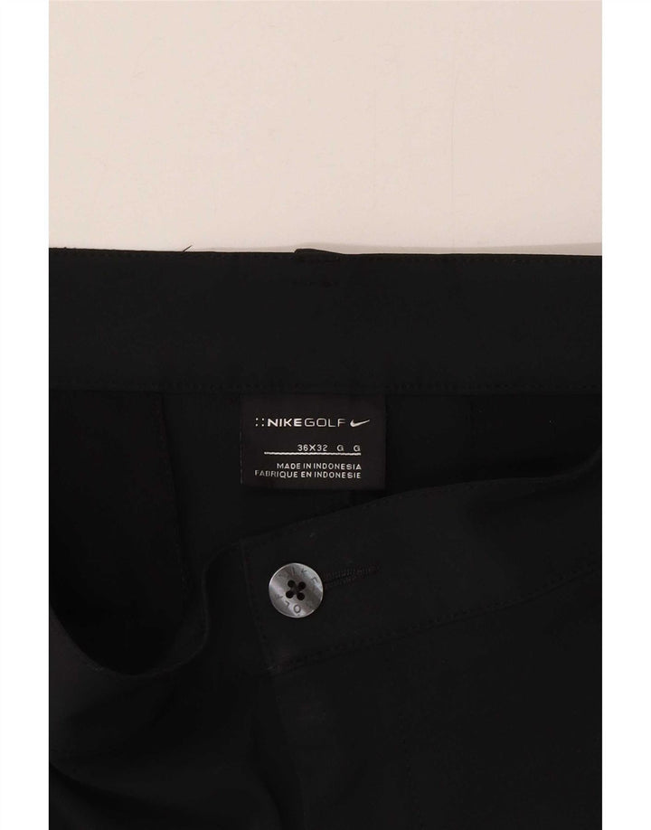 Pantalón chino recto de golf para hombre Nike W36 L32 Poliéster negro