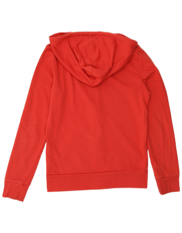 Adidas Sudadera con capucha y cremallera para mujer UK 4/6 XS Algodón rojo
