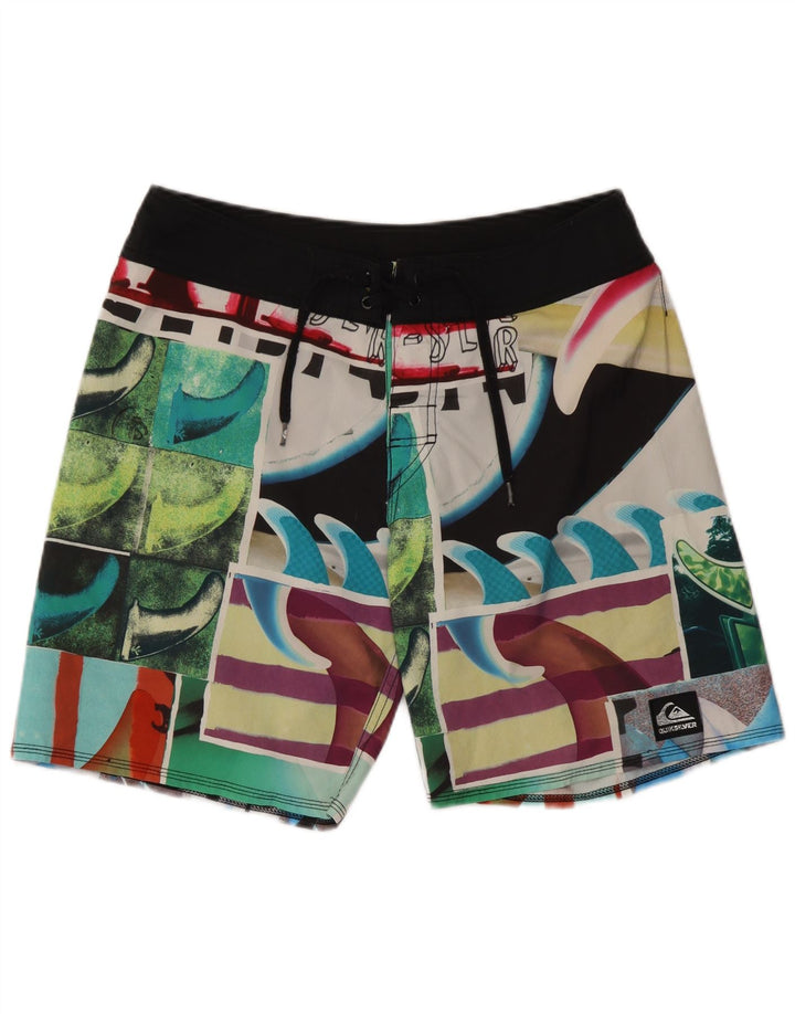 Quiksilver Bañador con Estampado Abstracto para Hombre, Talla Mediana, Multicolor