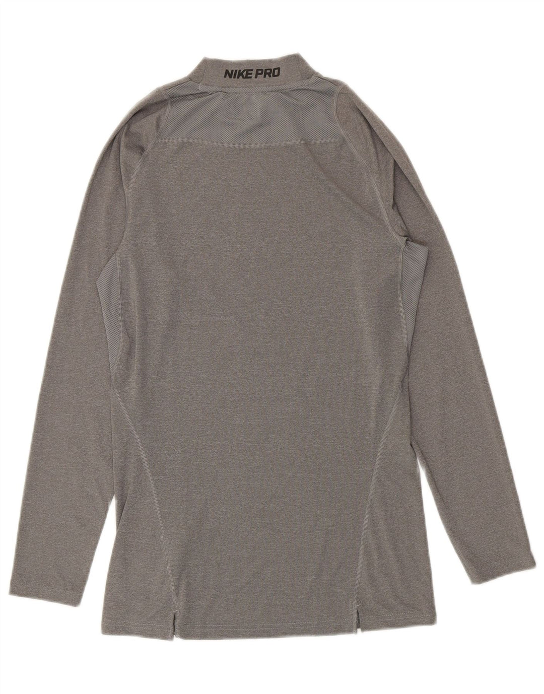 Nike - Camiseta gráfica para hombre, manga larga, poliéster gris grande