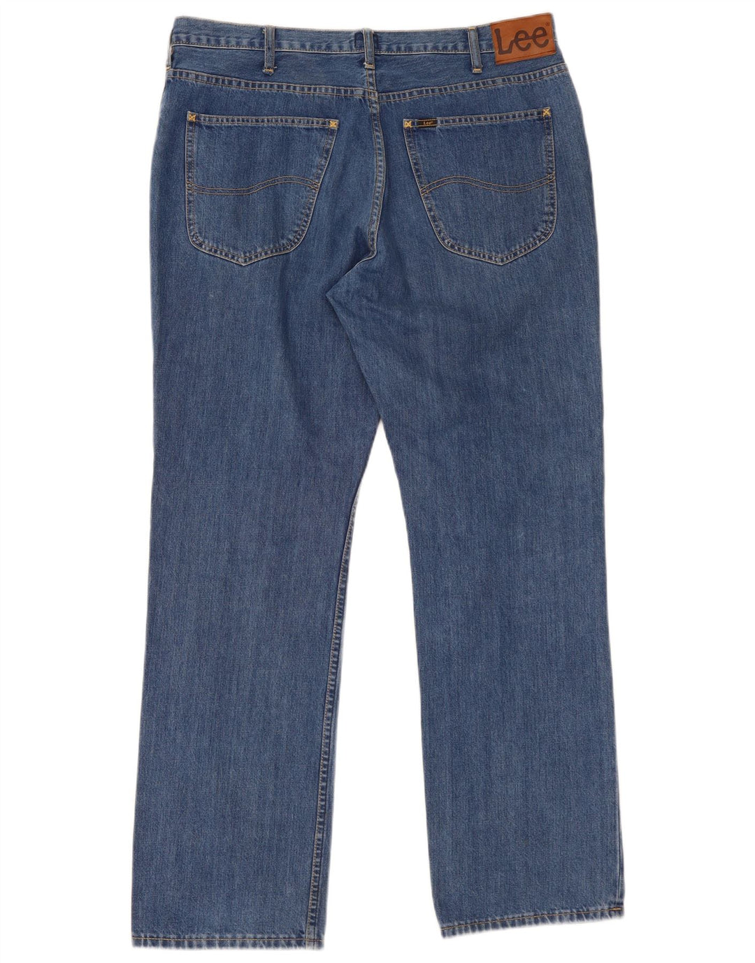 Lee Vaqueros Rectos Brooklyn Para Hombre W38 L32 Algodón Azul