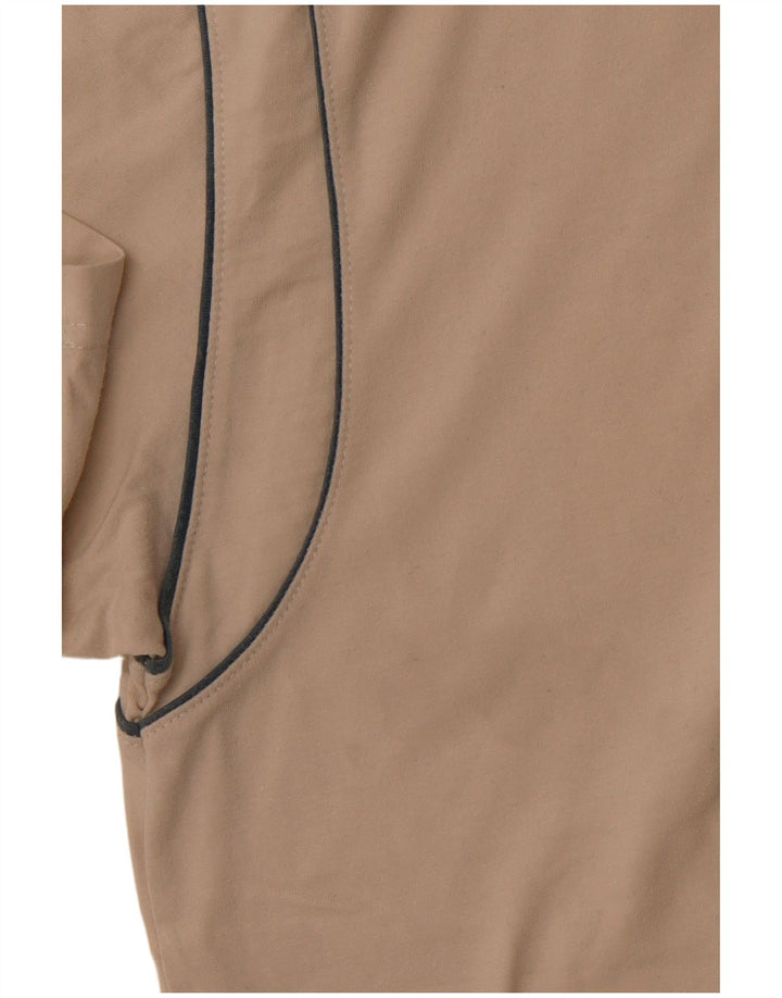 DIADORA Polo Hombre Algodón Color Block Beige Grande