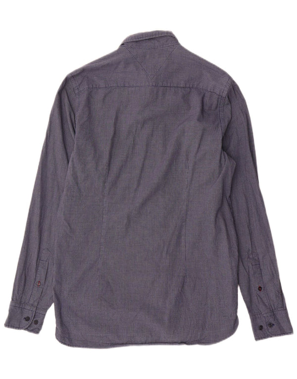 Camisa Tommy Hilfiger Hombre Slim Fit Cuadros Azul Marino Medio