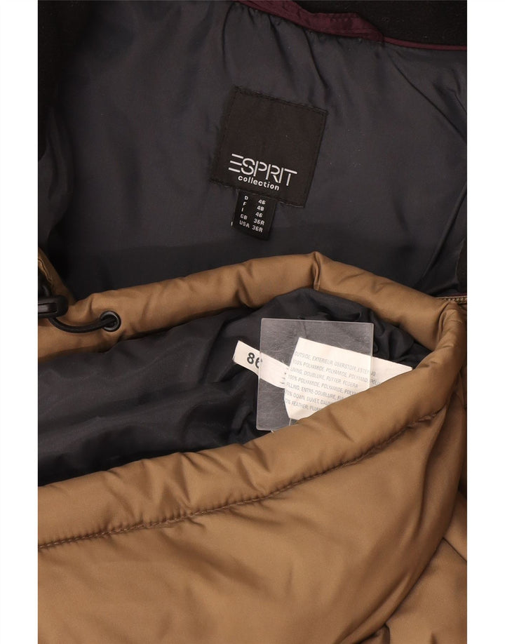 Esprit Chaqueta acolchada holgada para hombre UK 36 Small Beige Poliamida