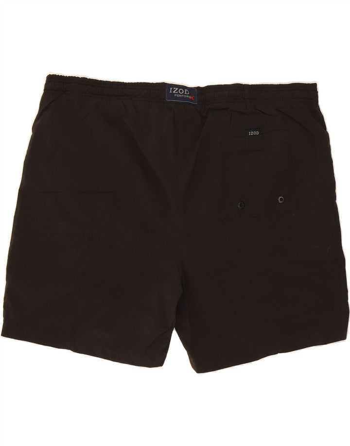 IZOD Mens Swimming Shorts Large  Black Nylon Vintage Izod and Second-Hand Izod from Messina Hembry 
