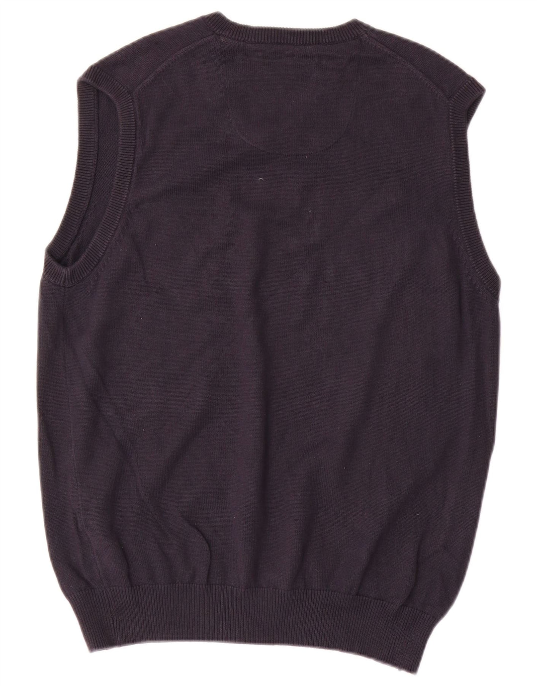 Marks & Spencer Camiseta sin mangas Blue Harbor para hombre, talla mediana, algodón azul marino