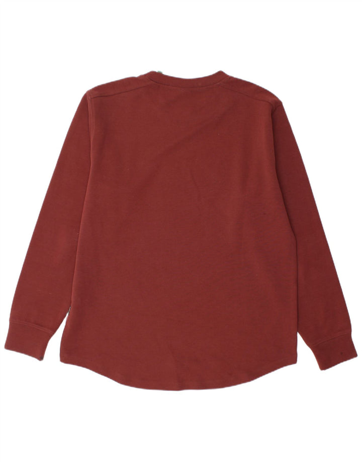 G-STAR Hombre Top Manga Larga Algodón Burdeos Medio