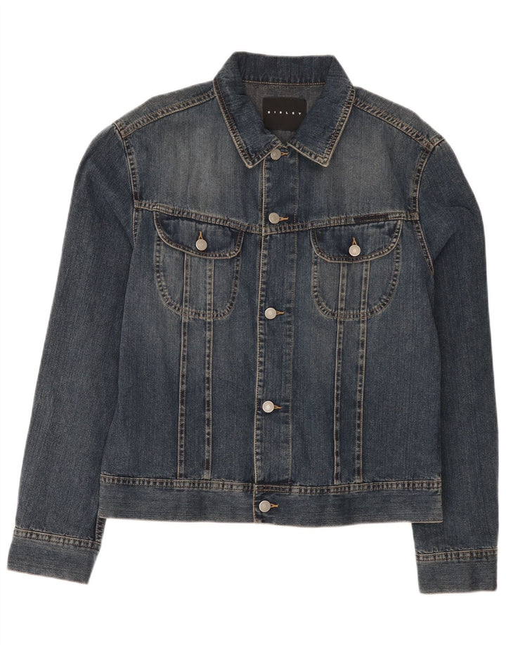 Sisley Chaqueta vaquera para hombre UK 40 Large Algodón azul