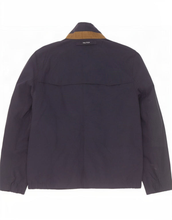 Nautica Chaqueta Bomber para Hombre UK 40 Grande Poliéster Azul Marino