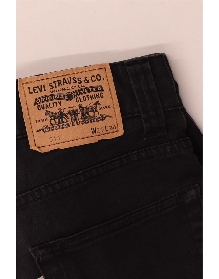 Levi's Hombre 511 Pantalones Casuales Slim W29 L26 Negro