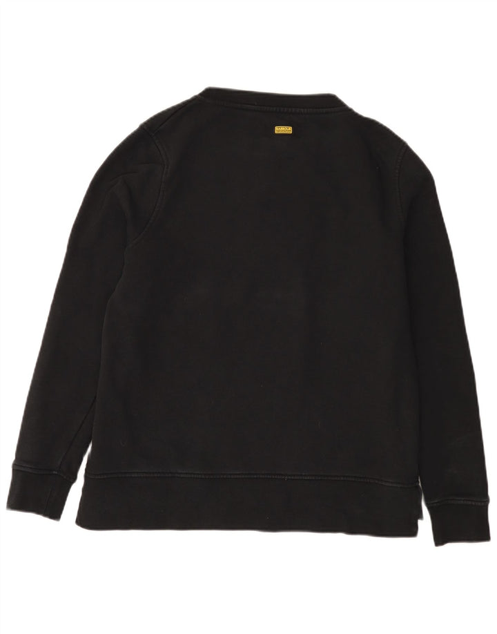 Barbour - Sudadera gráfica para mujer, talla 40, talla mediana, algodón negro