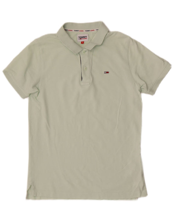 Tommy Hilfiger Mens Polo Shirt Medium Green Cotton