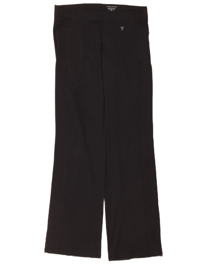 Marks & Spencer Pantalones de chándal de alto rendimiento para mujer, talla 40, talla M, color negro