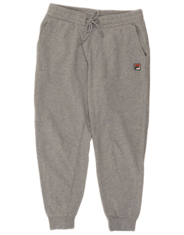 Fila Hombre Pantalones De Chándal Joggers Small Gris Algodón