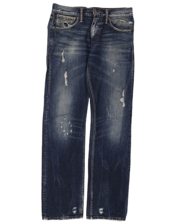Tommy Hilfiger Vaqueros Rectos Regulares Desgastados Ryder para Mujer W29 L32 Azul