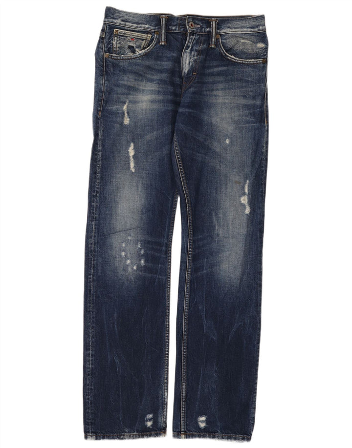 Tommy Hilfiger Vaqueros Rectos Regulares Desgastados Ryder para Mujer W29 L32 Azul