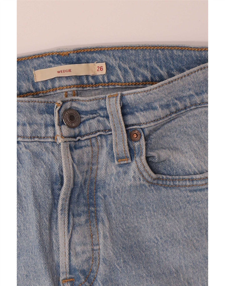 Vaqueros Levi's Mujer Wedgie Rectos W26 L27 Algodón Azul