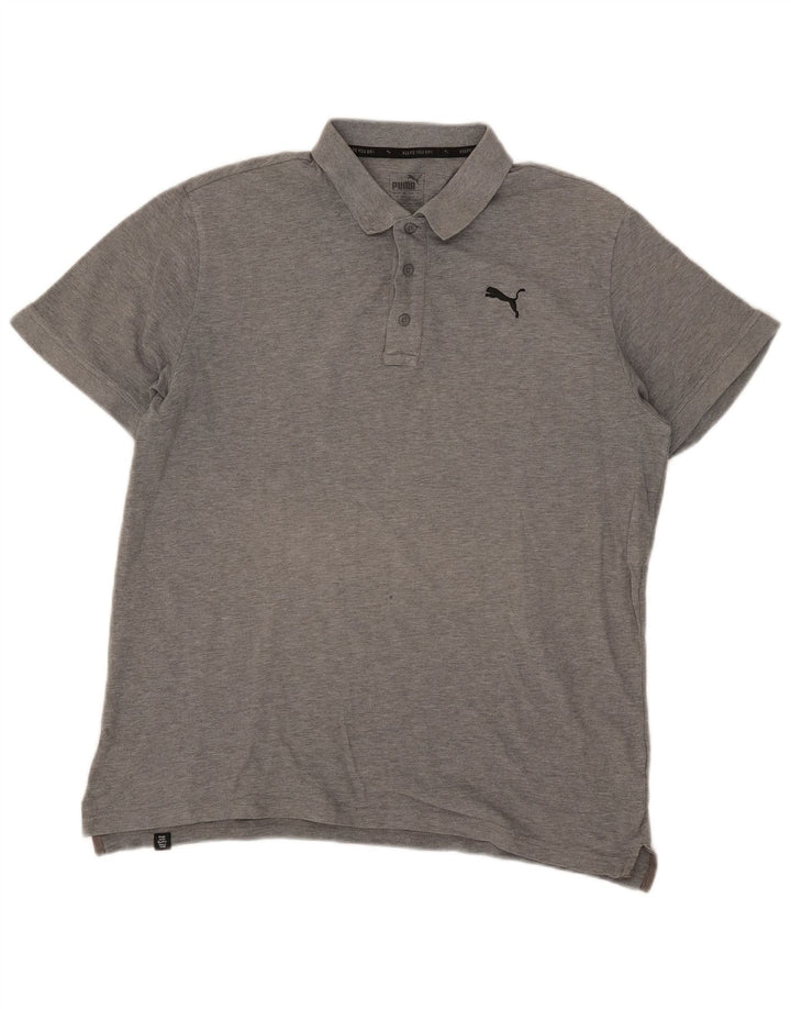Puma Polo para hombre de algodón gris grande