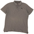 Puma Polo para hombre de algodón gris grande