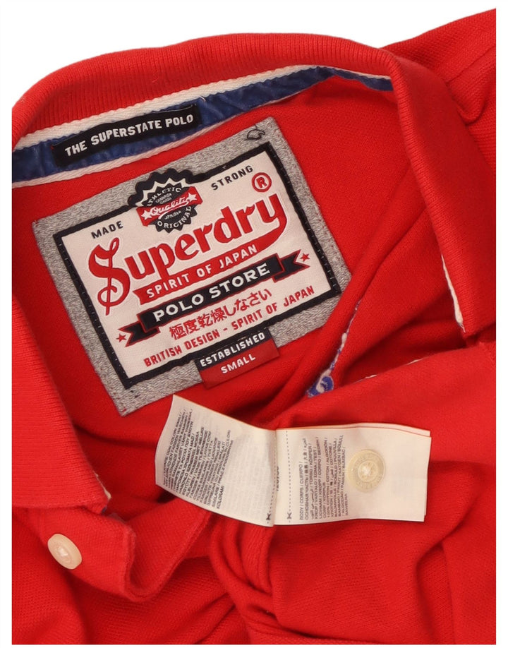 Superdry Polo Gráfico Para Hombre De Algodón Rojo Pequeño