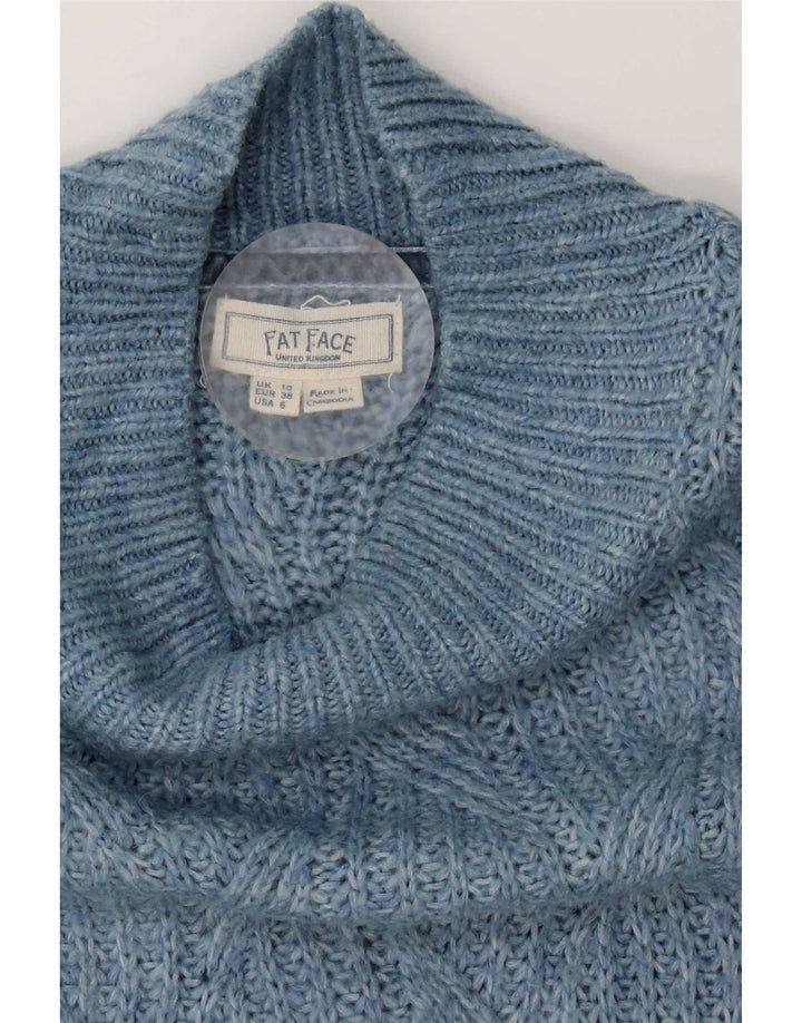 Suéter tipo jersey con cuello de tortuga extragrande para mujer de Fat Face UK 10 Small Blue