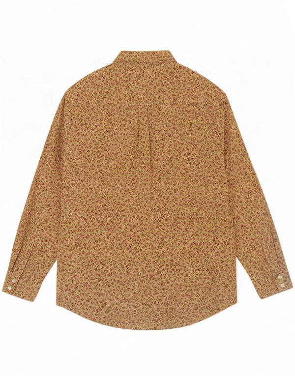 Camisa de pana de algodón amarillo grande con estampado floral de Boden Hombre