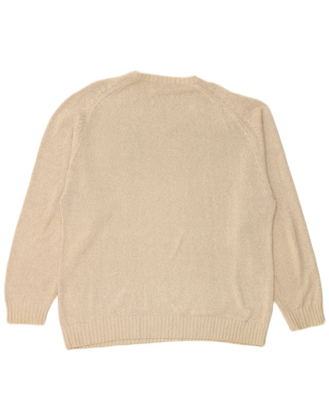 KAPPA Jersey con cuello en V para hombre, talla 2XL, algodón beige